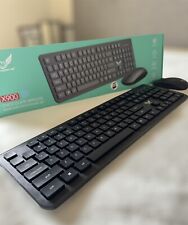 Wireless Keyboard and Mouse Combo, 2.4GHz Ergonomic Slim Quiet  For Windows picture
