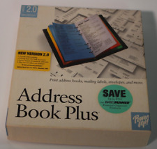 Vintage Apple Macintosh - Address Book Plus Version 2.0 - 1990 - Complete Box picture