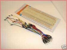 840 pts solderless breadboard w 75pcs jumper wires picture
