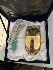  Vintage Wallace Silversmith Gold Plated 2-Button Mouse MUO6P W/ Velvet Box picture