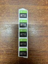 5x Nvidia RTX Desktop / Laptop sticker label (NEW) picture