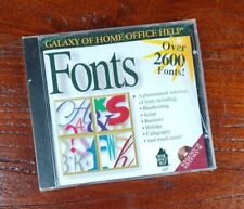 Galaxy Of Home Office Help Fonts [Over 2600 Fonts] (CD-ROM, WIN 3.1/95) **NEW** picture