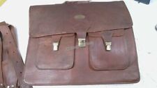 Handmade World Leather Messenger Bags Briefcase Fits Up to 17.3