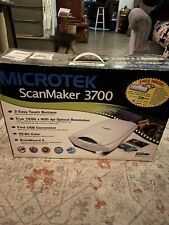 Microtek Scanmaker 3700 Flatbed Scanner MAC/PC USB 1200x600 dpi 42 Bit Color NEW picture