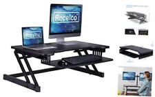 Rocelco Deluxe Height Adjustable Standing Desk Converter 37.5