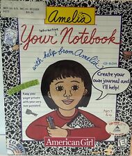 American Girl Amelia Your Notebook CD-ROM PC MAC Software-SEALED Vintage 1999 picture