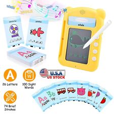 5.5In Toddler LCD Writing Tablet Talking Flash Cards Reading Machine 100 Words picture