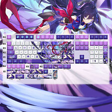 132 Keys Honkai: Star Rail Seele Keycaps Game Keyboard Button For Keypads Sets picture
