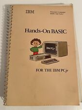 Hands-On BASIC ~ Programming Tutorial ~ Vintage 80s IBM PCjr Computer Book picture