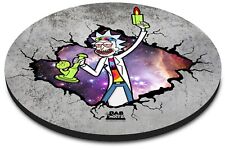 Trippy Rick Parody Mousepad - 7.5 inch circle mousepad - Stoner Art 420 gift picture
