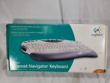 Logitech Internet Navigator Keyboard Y-BF37 USB 2002 W/Arm Rest Vintage Rare NEW picture