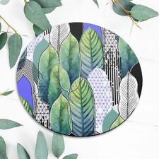Abstract Leaf Aesthetic Geometry Mouse Pad Mat Office Desk Table Accessory Gift picture