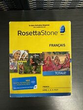 Rosetta Stone French Francais Volume 4 Complete Level 1-5 DVD Set W/ Headphones picture