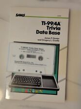 Rare TI-99/4A SAMS TRIVIA DATA BASE PROGRAMS CASSETTE TAPE 127 Page Book picture
