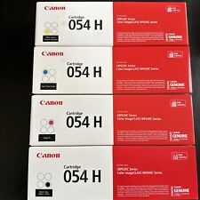New, Canon 054H Toner Cartridge Set  Genuine black, cyan, magenta, yellow picture