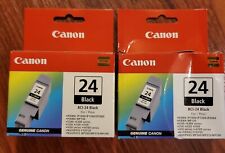 *NEW/SEALED* x2 Genuine Canon BCI-24 Black Ink Cartridge picture
