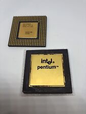 Vintage Intel Pentium 60 Mhz CPU P60 A80501-60 SX948 Gold Top Processor 1992 picture