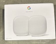 Google Nest Wifi Pro Wi-Fi 6E Router Mesh System - Snow (2-Pack) picture