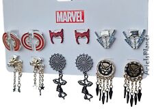 2023 Disney Parks Marvel Superhero Icons Earrings Set of 6 picture