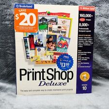 Broderbund The Print Shop Deluxe Version 10 For Windows 1999--9 disks--REDUCED picture
