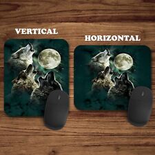 Wolf Wolves Pack Art Moon Howl Mouse Pad Mat Mousepad Office School Gaming picture