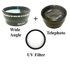 34mm Wide angle Lens + Telephoto lens + UV Filter Kit picture