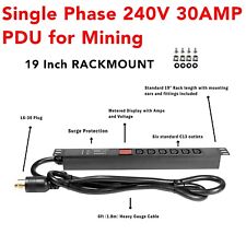 Rackmount 7200w PDU 240V 30A L6-30P 6xC13 Cryptocurrency Mining, Antminer PDU picture