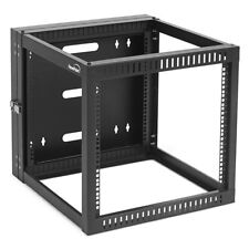 NavePoint Wall Mount Server Rack with Hinged Back, 4-Post 24” Deep, Rear Swing picture