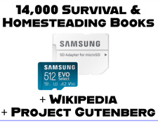Survival Library, Wikipedia, Project Gutenberg | Offline Archive microSD Card picture