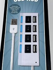 USB Hub Adapter 4 Port Splitter - The Original Fun Workshop - Multi USB 2.0 picture