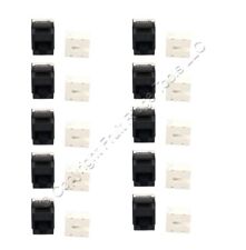 10 Cooper Black Cat 6 Snap-In Modular Data Jacks 110 Style 8-Position RJ45 picture