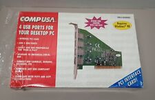 Vintage Early 2000's Comp USA PCI Connection 4 Port USB Card  - Windows 98 picture