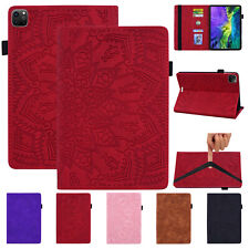 Flower Retro Pattern Leather Flip Folio Case Cover For iPad Pro 11