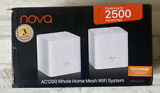 Tenda MW3 Nova AC1200 Whole Home Wi-Fi Mesh System 2500Sq - 2 Pack picture