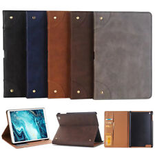 For iPad 5/6/7/8/9 Mini 4 5 6 Folio Retro Wallet Leather Stand Smart Case Cover picture