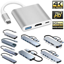 3/4/5/6/7/8/10 in1 Multiport Type C To USB-C 4K HDMI Adapter USB 3.0 Cable Hub picture