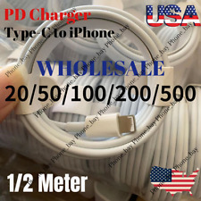 Wholesale Lot Fast Charger PD USB C/Type-C Cable For iPhone 14 13 12 11 XS XR 8 picture