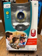 Vintage 2005 Logitech QuickCam Chat 2 Camera + Headset, Webcam (New, Read) picture