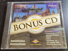 Transparent Language Bonus CD CD-Rom  Software Sealed picture