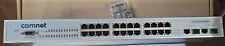 COMNET CNGE2FE24MS 26 port Hardened Managed Switch with 2 gig combo 24 10/100Tx picture