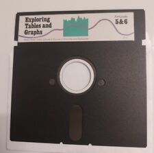 1984 Apple II Exploring Tables & Graphs by Xerox Floppy Disk TESTED Educational picture