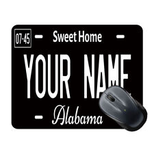 Personalized Custom Name (All 52) Black State License Mouse Pad picture