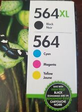 HP 564Xl Black & 564 Color Standard Ink Cartridges Exp Oct 2021 Genuine Set picture