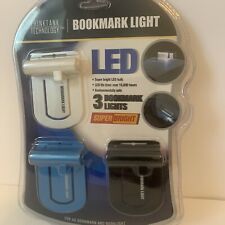 3 LED Bookmark Light Think tank Technology Set Of Three Purse Lights Bookmarks picture