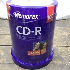 Memorex CD-R 52x 700MB 80-Minute 100 Pack Sealed  BRAND NEW IN PACKAGE 100 PACK picture