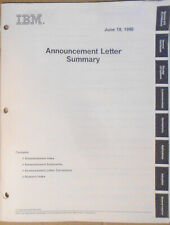 IBM Announcement Letter Summary, June 19, 1990 : System/370; AIX; Token-ring etc picture