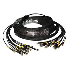 30M Outdoor FC-ST SM 12 Strand Armored Field TPU Optic Patch Cord Fiber Cable picture