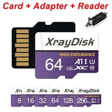 Micro Memory Card 32GB 64GB 128GB Class 10 SDHC SDXC TF & Adapter & card Reader picture