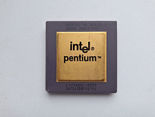 Intel Pentium 90 A80502-90 SX923 rare FDIV bug vintage CPU GOLD picture