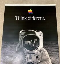 RARE Apple Computer Think Different Buzz Aldrin VINYL BANNER Apollo 11 Moon Walk picture